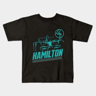 Lewis Hamilton 44 T-Shirt F1 Grand Prix Kids T-Shirt